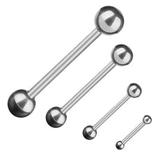 Das ist ein Snake Eye Piercing Barbell Silber