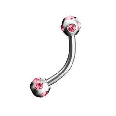 Das ist ein Christina Piercing mit Kristallen