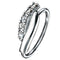 Das ist ein Nasenpiercing Ring mit Kristallen
