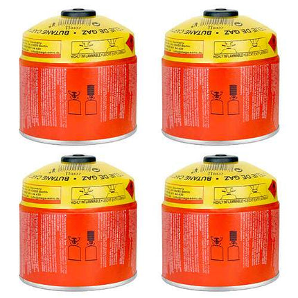 4 x Gaskartusche 500g Butan Gas Ventilkartusche Schraubventil Gaskocher Gasbrenner