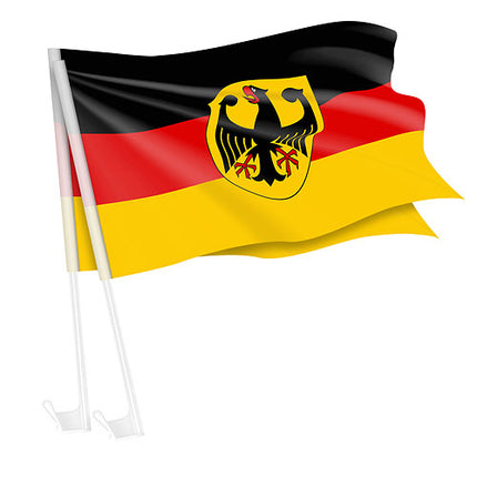 Autofahne - 2er Set Deutschland mit Adler