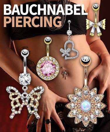Bauchnabelpiercing Schmuck mit Zirkonia, Anhängern und klassischen Designs