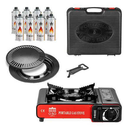 Berlin + Grillplatte + 8 Gasflaschen