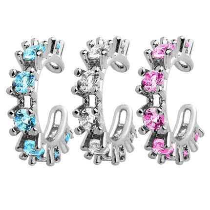 Ear Cuff Non Piercing Ohrklemme Ohrstecker Kristalle