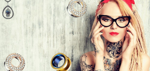 Flesh Tunnel aus Silikon und Chirurgenstahl für Damen und Herren