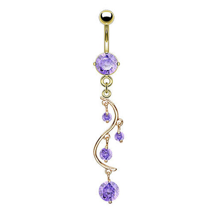 GDPN3990 - Gold / Tanzanite