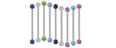 Industrial Piercing Barbell mit Ferido Kugeln