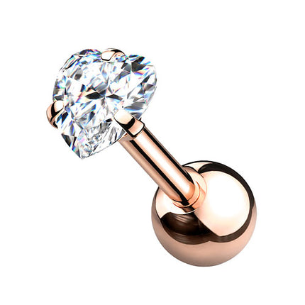 JA10  | Rosegold - 1,2mm x 6mm x 3mm