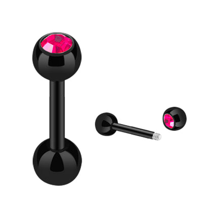 JK03 / Schwarz  - 6mm / Pink