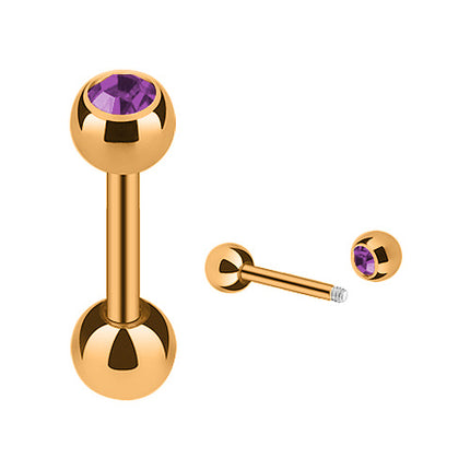 JRG03 / Rosegold  - 8mm / Flieder