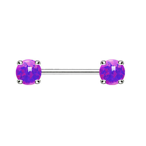KB023 / Silber / 1,6mm x 14mm x 6mm - Lila