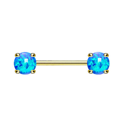 KB024 / Gold / 1,6mm x 14mm x 6mm - Türkis