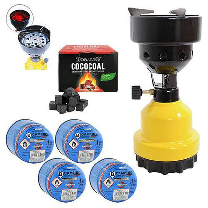 Campingkocher-SET / Gelb