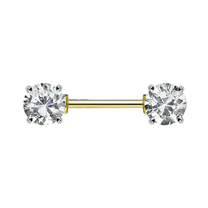 KR10987 | 12mm  - Gold / Clear
