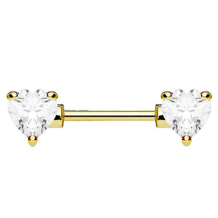 KR10988 | 12mm  - Gold / Clear - Herz