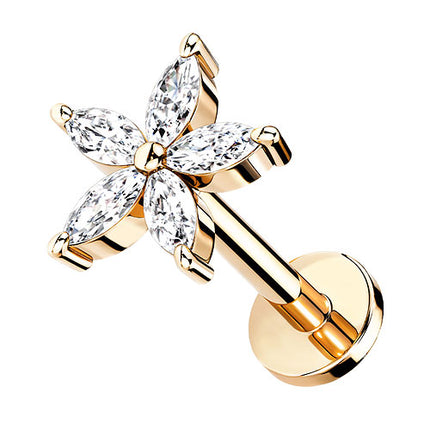 LiA08 (Blume)  - 6mm / Rosegold