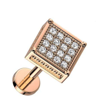 LiA29 (Quadrat) - 6mm | Rosegold