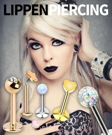 Lippenpiercing Schmuck für Unterlippe und Oberlippe aus Chirurgenstahl