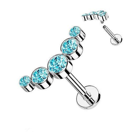 LSI47 | Silber-Aqua | 1,2mm x 8mm