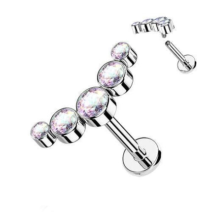 LSI47 | Silber- Rainbow | 1,2mm x 8mm