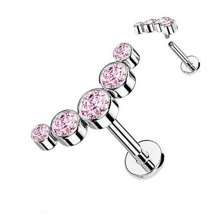 LSI47 | Silber-Rosa | 1,2mm x 6mm