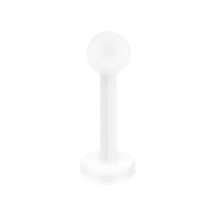 Lippenpiercing Labret Stecker Weiß