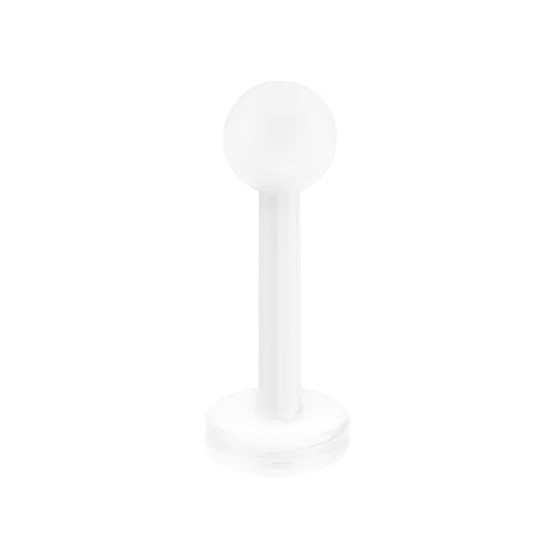 Lippenpiercing Labret Stecker Weiß