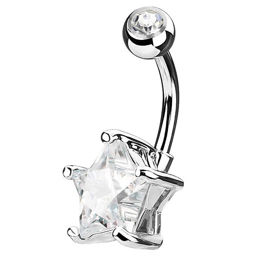 N003  - Stern | 10mm | Silber - Clear