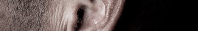 Piercing Silber getragen im Ohr