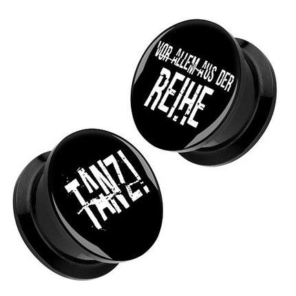 P- TV - 12mm | Schwarz | 1 Paar