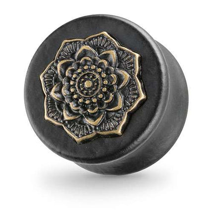 PH24 / 12mm - Mandala Blume schwarz