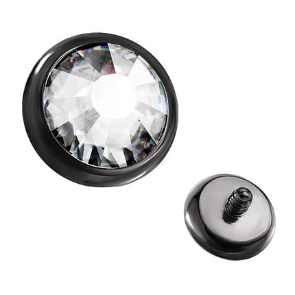 QBSY08  / 4mm - Schwarz - Clear