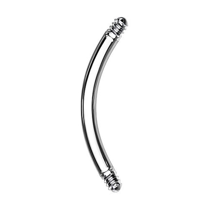 QXSAC | Silber -  ( gebogen ) - 1,2mm x 12mm
