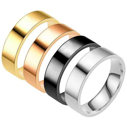 Herren Damen Ring 8mm Partnerring Freundschaftring Fingerring