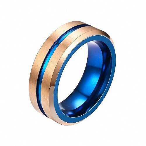 R-E008 - Rosegold | Blau - Größe 13