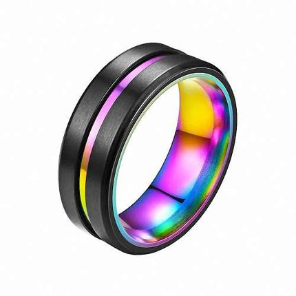 R-E008 - Schwarz | Rainbow - Größe 7