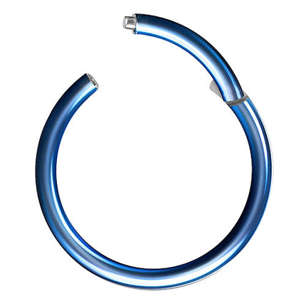 Septum Universal Piercing Scharnier Clicker Blau