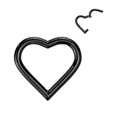 RHT35 (Herz)   - TITAN Schwarz / 1,0mm x 8mm