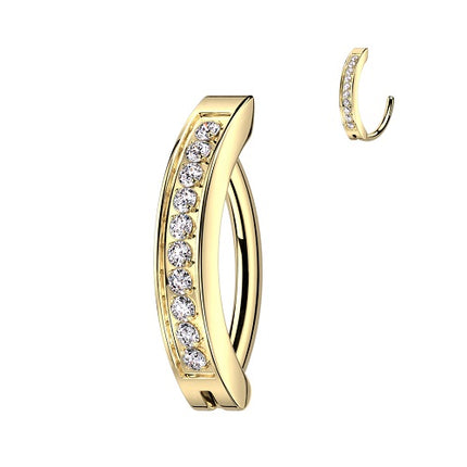 RHTN02 - Gold | Clear - 1,6mm x 10mm