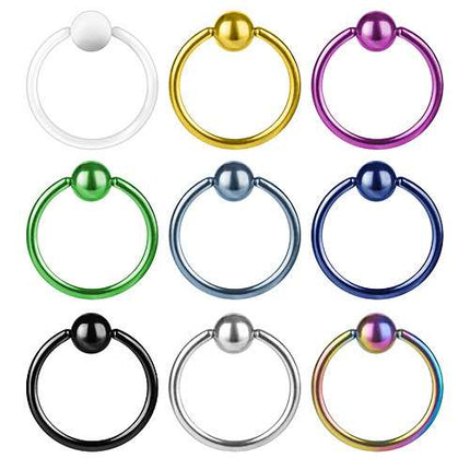BCR Brustpiercing Intimpiercing Klemm Tragus Septum Piercing Ring
