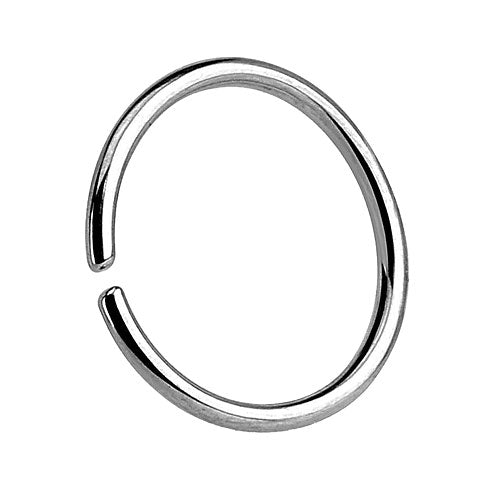 Nasenpiercing Septum Piercing Continuous Ring Edelstahl Silbern