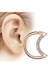 Ohrpiercing als Halbmond