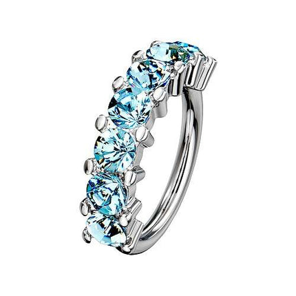 RXS01 | Silber - Aqua | 1,0mm x 8mm
