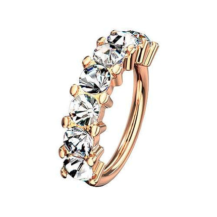 RXS01 | Rosegold - Clear | 1,2mm x 8mm