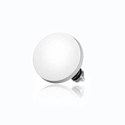 Dermal Anchor Piercing Aufsatz Platte Rund Silber