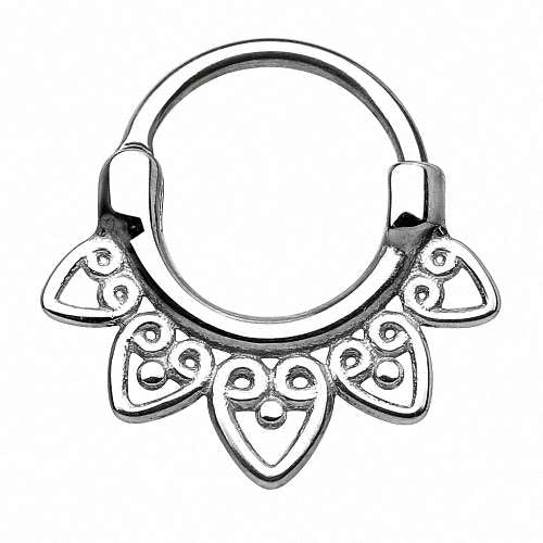 Septum Piercing Clicker Tribal Spitzen Chirurgenstahl