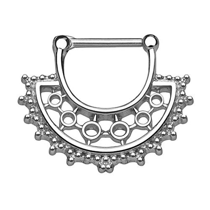 Septum Clicker Piercing breiter Fächer Chirurgenstahl