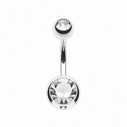 T23N04 - Silber |  Clear / 1,6mm x 14mm x 5x8mm