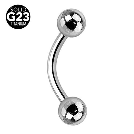 Augenbrauenpiercing Titan Banane Universalpiercing in vielen Größen