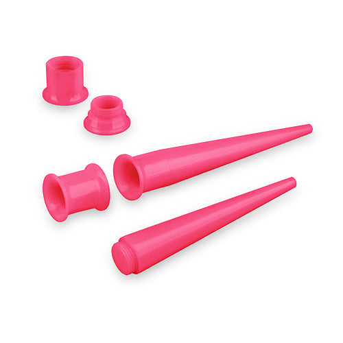Dehnstab Expander & Flesh Tunnel 2 in 1 Set Pink